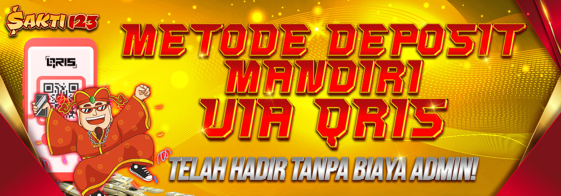 DEPOSIT MANDIRI VIA QRIS FREE ADMIN